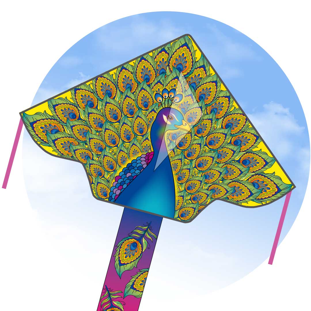 Ecoline: Simple Flyer Peacock 120 cm