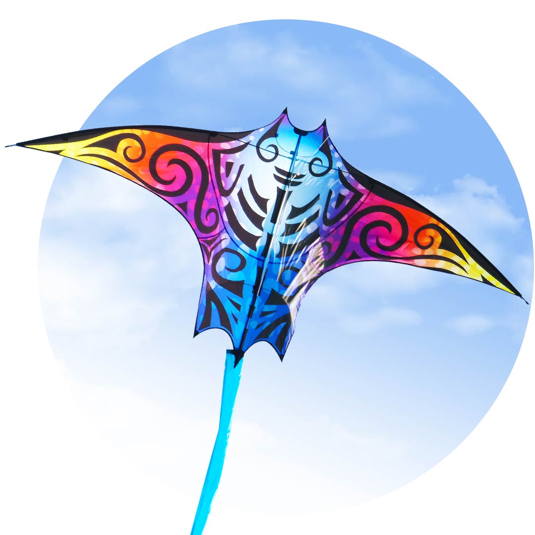 Manta Kite Tribal Flame
