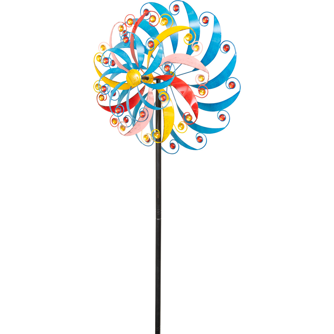 Kinetic Art: Metal Wind Spinner: AeroSpin Triple