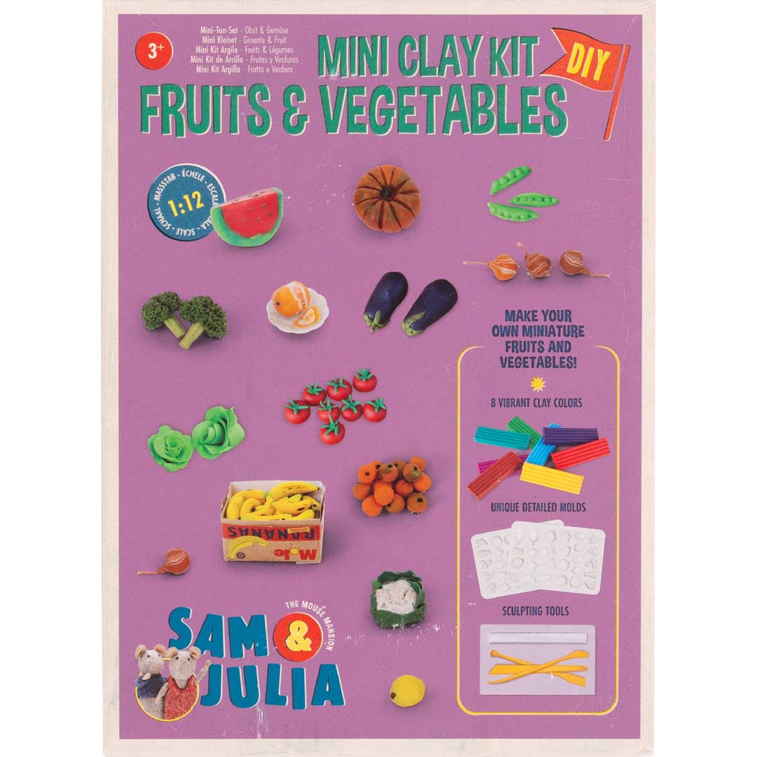Sam & Julia: Polymer-Modelliermasse Set - Obst & Gemüse