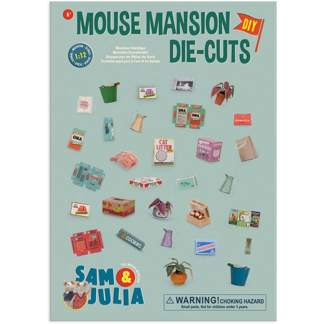 Sam & Julia: Mäusehaus-Miniaturgegenstände aus Papier