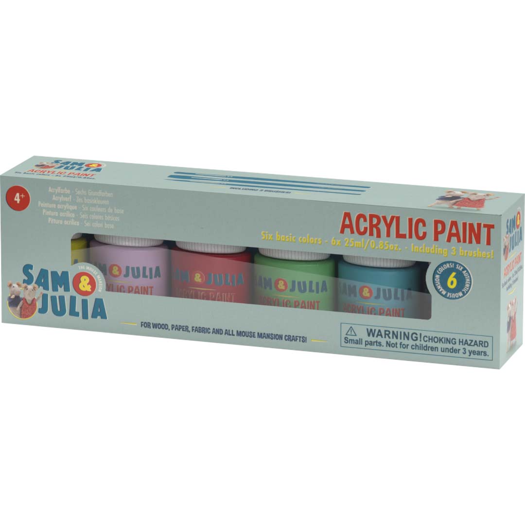 Sam & Julia: Acrylfarbe (Set mit 6 Farben)