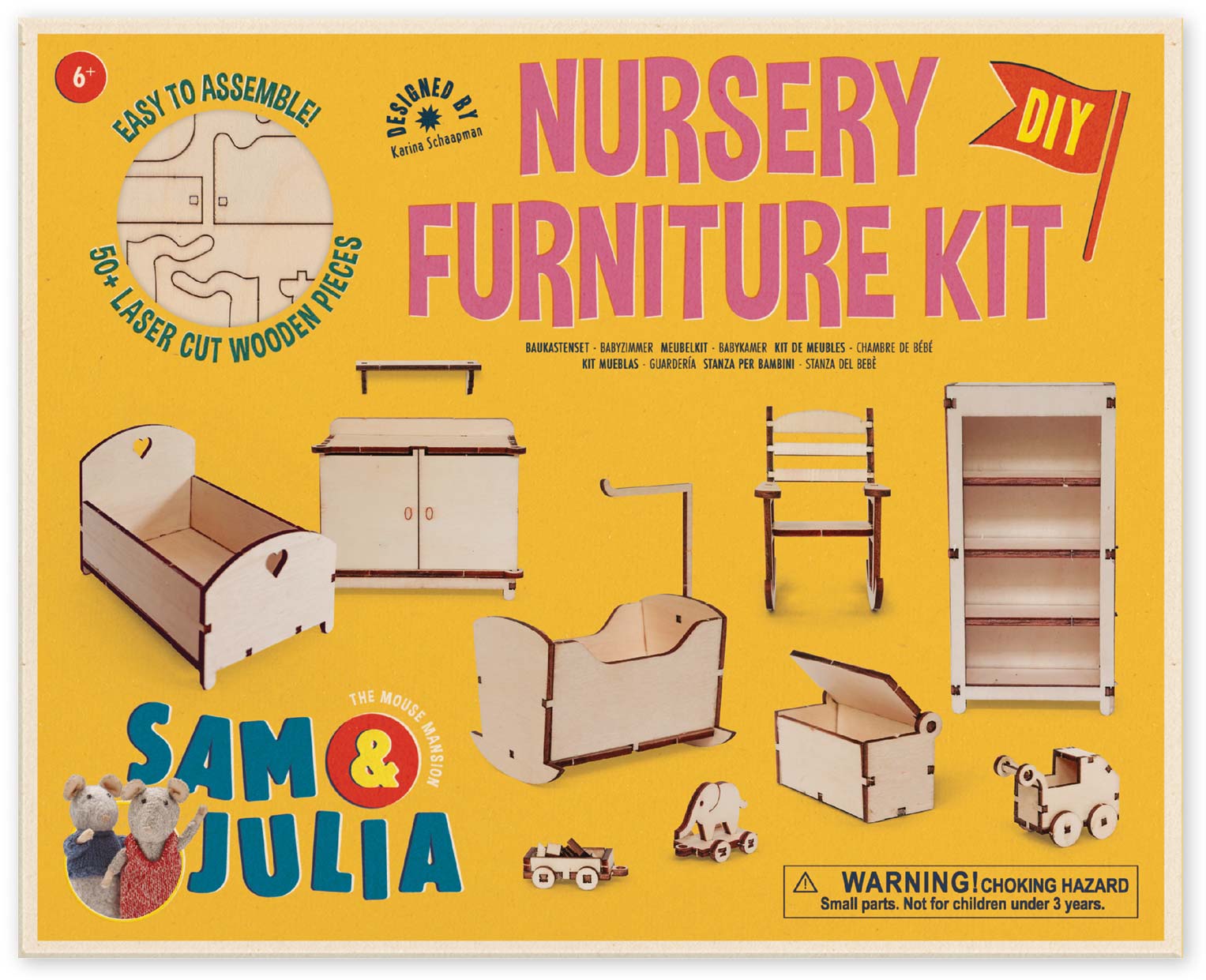 Sam & Julia: Mäusehaus-Zimmer: DIY Möbel-Baukastenset: Nursery