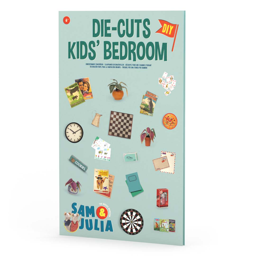 Sam & Julia: Mäusehaus-Miniaturgegenstände aus Papier: Kinderzimmer