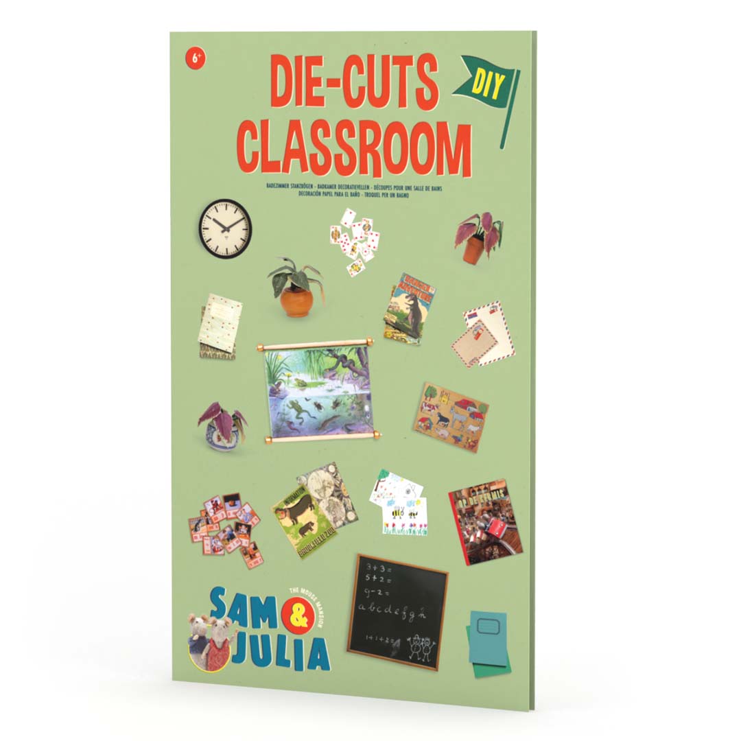 Sam & Julia: Mäusehaus-Miniaturgegenstände aus Papier: Klassenzimmer