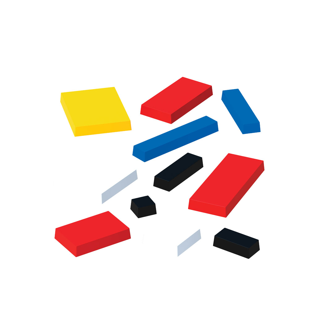 Mondrian Blocks – White Edition