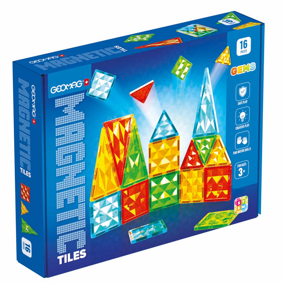 Geomag Magnetic Tiles Gems 16