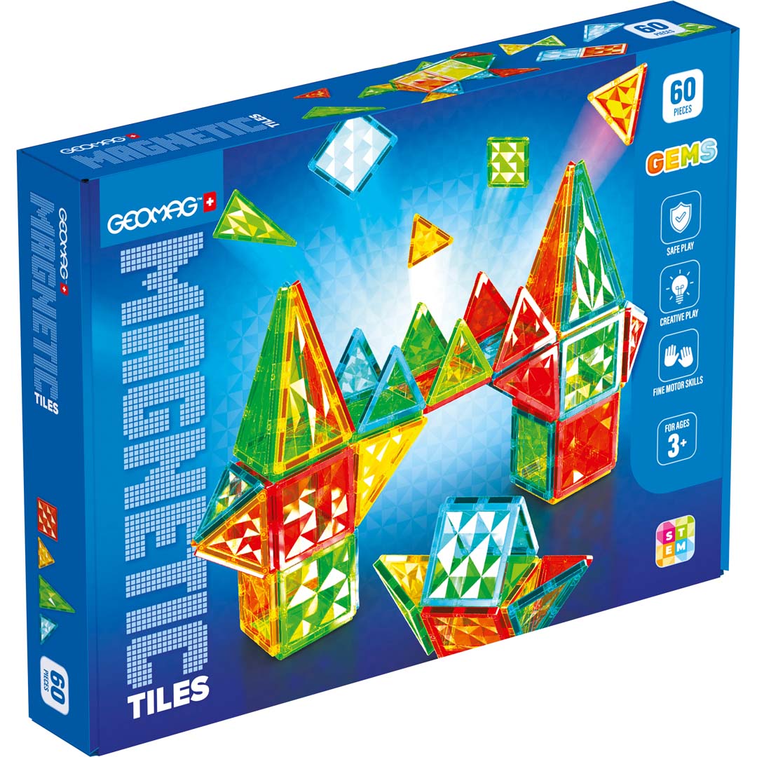 Geomag Magnetic Tiles Gems 60